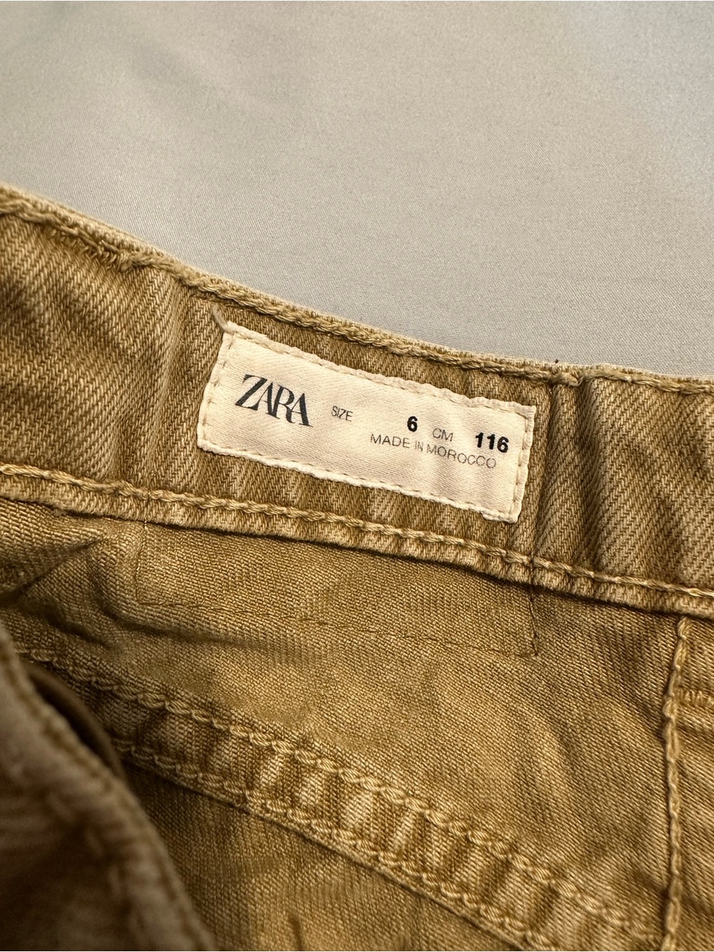 ZARA Boy’s Tan Barrel Jeans